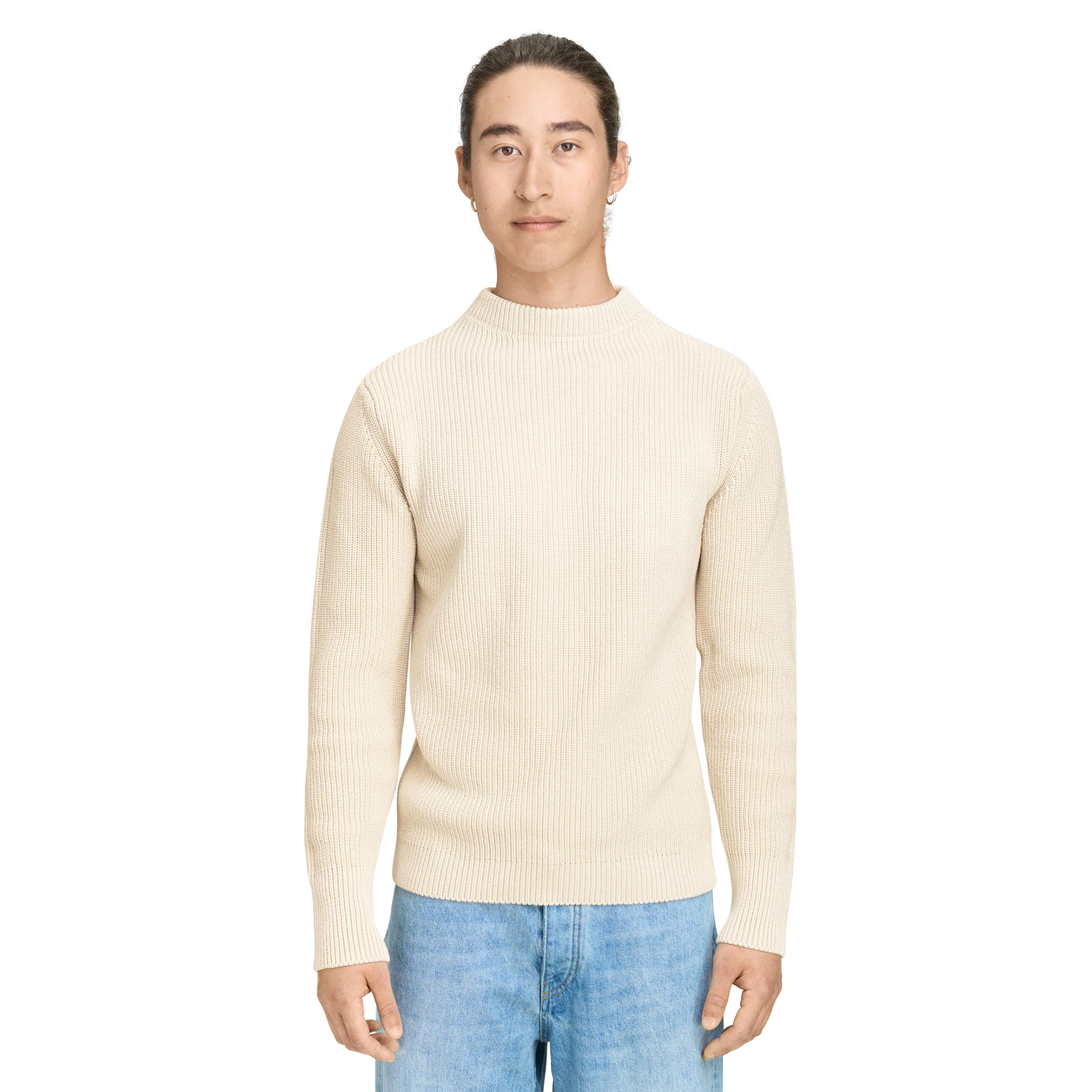 Cotton Crewneck Raw Cotton - Image 2