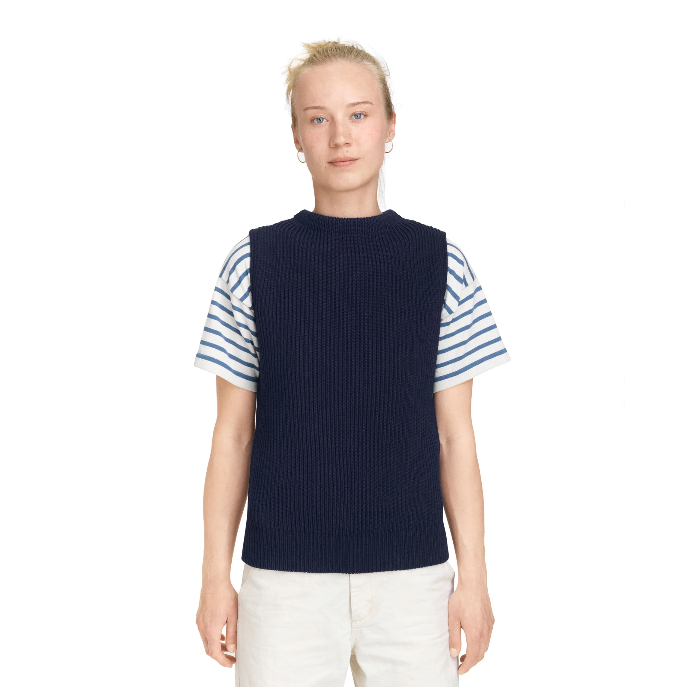 Navy Vest Light Indigo - Image 3